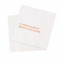VOWFOO Funny Quotes Cocktail Napkins Holiday Party 4.5x4.5 100pcs 2-Ply by Deal US