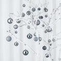 LANGXUN 36pcs Grey Christmas Tree Decorations Balls Shatterproof Ornaments by Deal US