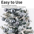 LANGXUN 36pcs Grey Christmas Tree Decorations Balls Shatterproof Ornaments by Deal US