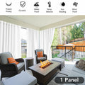 Deconovo Solid Grommet Waterproof Outdoor Curtains Patio 105x96 Green by Deal US