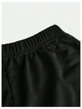 RoseSeek Girl's Wide Leg Star Print Sweatpants High Waist Black Size 12Y by Deal US