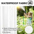 Deconovo Solid Grommet Waterproof Outdoor Curtains Patio 105x96 Green by Deal US
