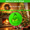 BESTVIVE Battery Operated Round Green Christmas String Lights Indoor Outdoor by Deal US