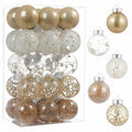 YYHUAWU Clear Christmas Ball Ornaments Set 30pcs 2.36" Champagne by Deal US