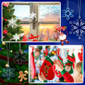 64 Pcs Acrylic Christmas Snowflake Ornaments Hanging Decorations Elegant by Deal US