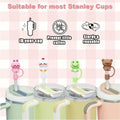 IN Chenthy 8 Pcs Silicone Animal Straw Topper for Stanley 30&40 Oz Tumbler by Deal US