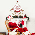 Absnfatu Let It Snow Christmas Wood Door Sign Hanging Decor by Deal US