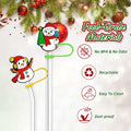 16 PCS Thanksgiving Silicone Straw Caps for Stanley Cup 10mm Design 4 by Deal US