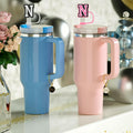 IN CHENTHY Straw Topper 2pcs Letter N Covers + Charm Chain + Alphabet Stickers by Deal US