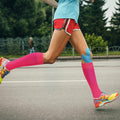 Zando Youth Athletic Multi-Sport Knee High Socks Pure Rose Red Size M 8-12 by Deal US