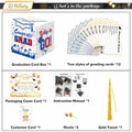 Premium Graduation Card Box Holder with 12 Cards and Tassel, Classic Design by Deal US