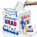 Premium Graduation Card Box Holder with 12 Cards and Tassel, Classic Design by Deal US