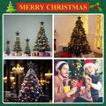 [Like_new] Hollowfly Mini Star Christmas Tree Topper Pearl Black 8 Inch by Deal US