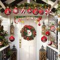 24pcs Red Peppermint Candy Ornaments & Yard Signs Christmas Tree Decor by Deal US