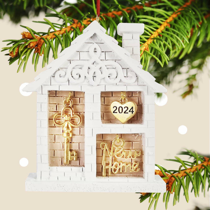 New Home Christmas Ornament 2024 Housewarming Gift Tree Decor by Deal US