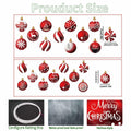 24pcs Red Peppermint Candy Ornaments & Yard Signs Christmas Tree Decor by Deal US