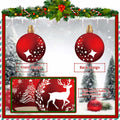 24pcs Red Peppermint Candy Ornaments & Yard Signs Christmas Tree Decor by Deal US