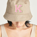 3Pcs Chenille Letter Patches Iron-On Pink 2 Inch Glitter Alphabet K by Deal US