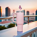IN Chenthy 3pcs Letter Straw Covers + 3pcs Initial Charms for Stanley 30/40oz by Deal US