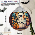 Christmas Ornament Stained Glass Ghost Holiday Decoration Unique Gift by Deal US