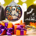 Christmas Ornament Stained Glass Ghost Holiday Decoration Unique Gift by Deal US