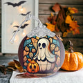 Christmas Ornament Stained Glass Ghost Holiday Decoration Unique Gift by Deal US
