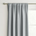 Room Essentials Heathered Gray Blackout Curtain Panel 42x63 Noise Reduction UV by Deal US