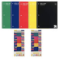 up&up Spiral Notebook Wide Ruled 1 Subject 70 Pages Red 3 Hole Punched by Deal US