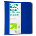 Up & up Durable Ring Binder Clear View Blue 1 Inch by Deal US