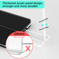Tomorotec 3-Pack Acrylic Sign Holder 7x5in Horizontal Black Base by Deal US