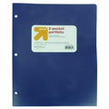 up&up 2 Pocket Plastic Folder Blue Durable Office School Supply by Deal US