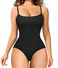 ZOPEUSI Thong Shapewear Bodysuit Tummy Control Seamless Square Neck Size L Black by Deal US