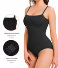 ZOPEUSI Thong Shapewear Bodysuit Tummy Control Seamless Square Neck Size L Black by Deal US