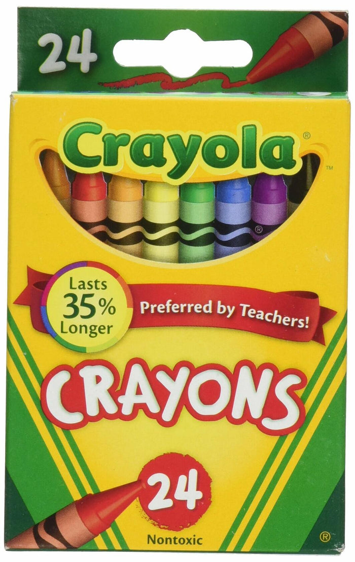 Crayola Crayons 24 Count 2 Packs Assorted Colors School Art Supplies by Deal US