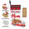 TSUYAWU Mom Christmas Stocking Hanging Decoration 18x12 Inch Xmas Holiday by Deal US