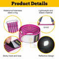 Neracking 2pcs Adjustable Elastic Boot Straps High Visibility Purple by Deal US