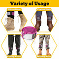 Neracking 2pcs Adjustable Elastic Boot Straps High Visibility Purple by Deal US