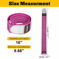 Neracking 2pcs Adjustable Elastic Boot Straps High Visibility Purple by Deal US
