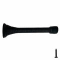 Design House Spring Door Stop Wall Protector Rubber Tip Matte Black 10-Pack by Deal US
