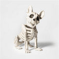 Hyde and EEK! Boutique 11" French Bulldog Skeleton Halloween Prop White by Deal US