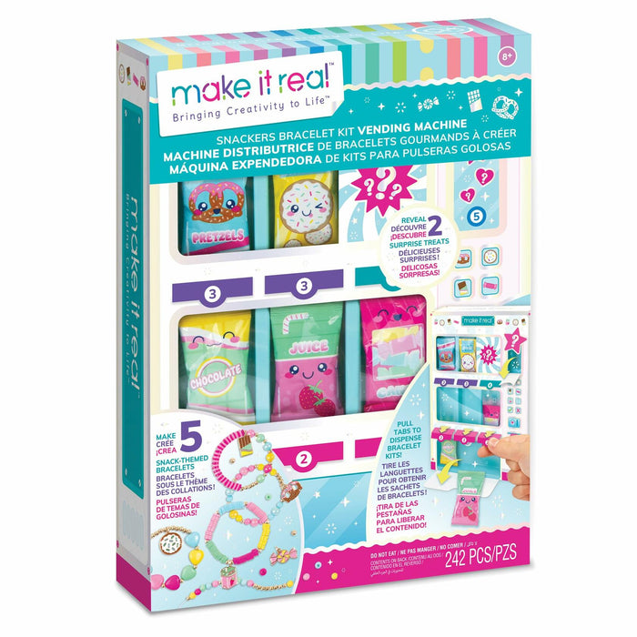 Make It Real Snackers Bracelet Kit Vending Machine Girls Kids 8+ by Deal US