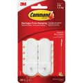 Command Medium Wire Hooks White 2 Hooks 4 Strips 17068ES-2PK by Deal US