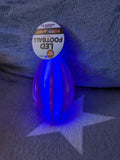 LED Football Toy Planet Fidget Toy Purple Swirl 6" x 3.25" by Deal US