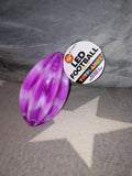LED Football Toy Planet Fidget Toy Purple Swirl 6" x 3.25" by Deal US