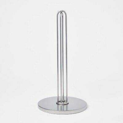 Threshold Nickel Paper Towel Holder Freestanding Steel 13" Silver by Deal US