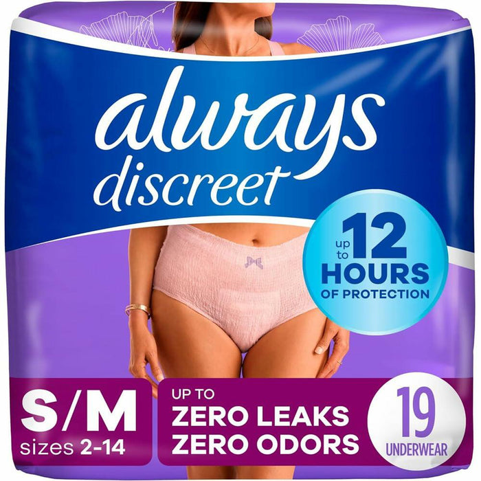 Always Discreet Max Small Underwear 19 Count Size S by Deal US