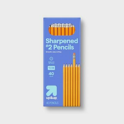 [Like New] Up&up 40ct #2 Wood Pencils Sharpened Yellow 2.05mm Point by Deal US