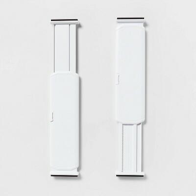 [Like New] Brightroom Plastic Drawer Dividers Set of 2 White ABS Organizer 15.3in by Deal US