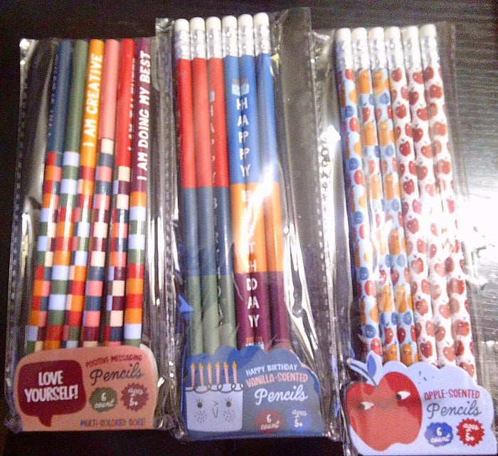 made for retail APPLE & VANILLA Scented Birthday Message Pencils 3 Count by Deal US