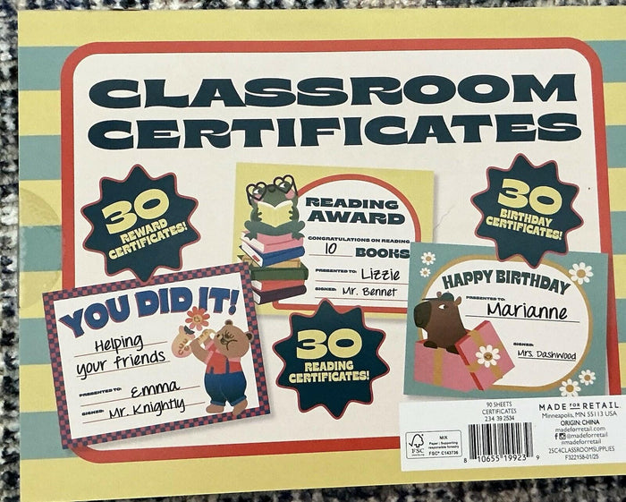 Target Bullseye's Playground Classroom Certificates Sticker Book Multi-Color by Deal US